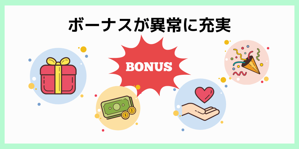 ボーナスが異常に充実